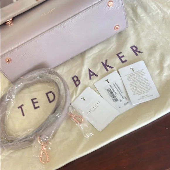 Ted Baker Lavender Mauve Top-Handle Satchel with Rose Gold Hardware - Picture 5 of 5